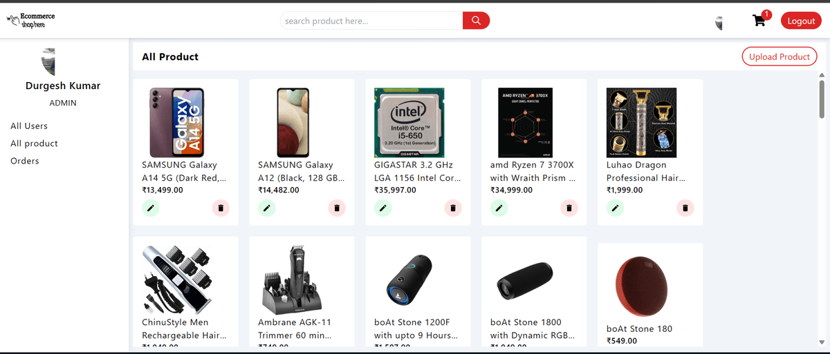 Full Stack E-commerce Website – MERN Stack — screenshot 3