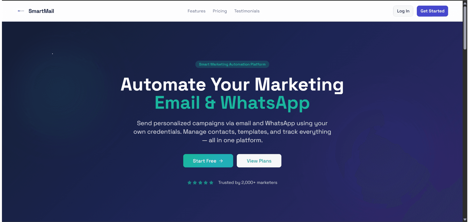 Smart Marketing Automation SaaS Platform