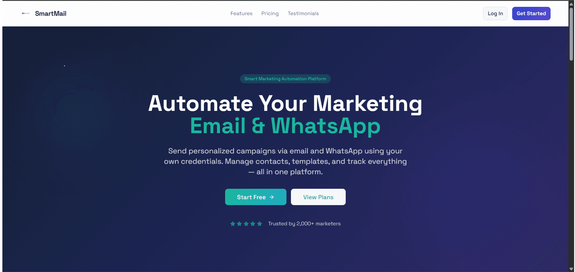 Smart Marketing Automation SaaS Platform