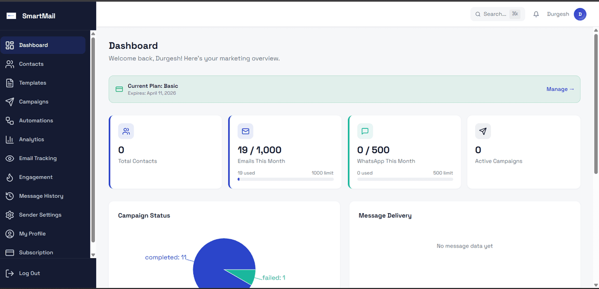 Smart Marketing Automation SaaS Platform — screenshot 4